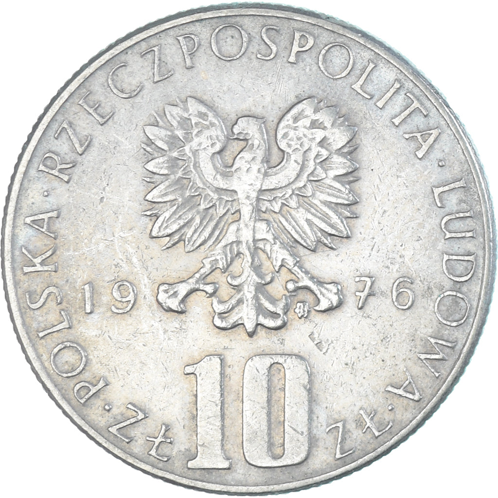 Moneda, Polonia, 10 Zlotych, 1976