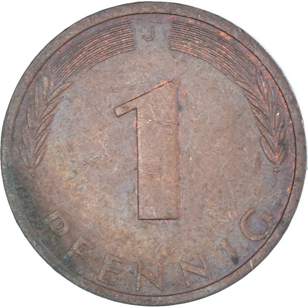 Moneda, Alemania, Pfennig, 1973