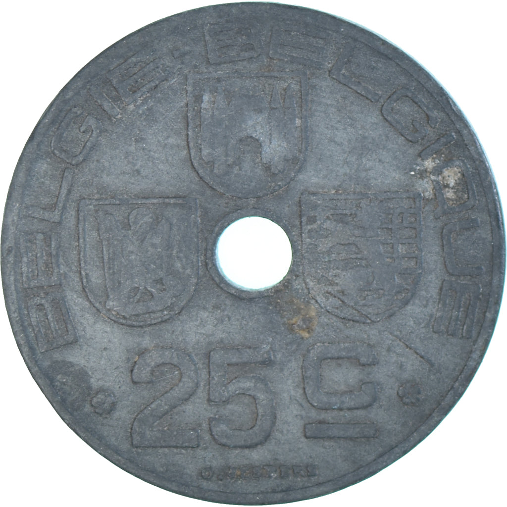 Coin, Belgium, 25 Centimes, 1942