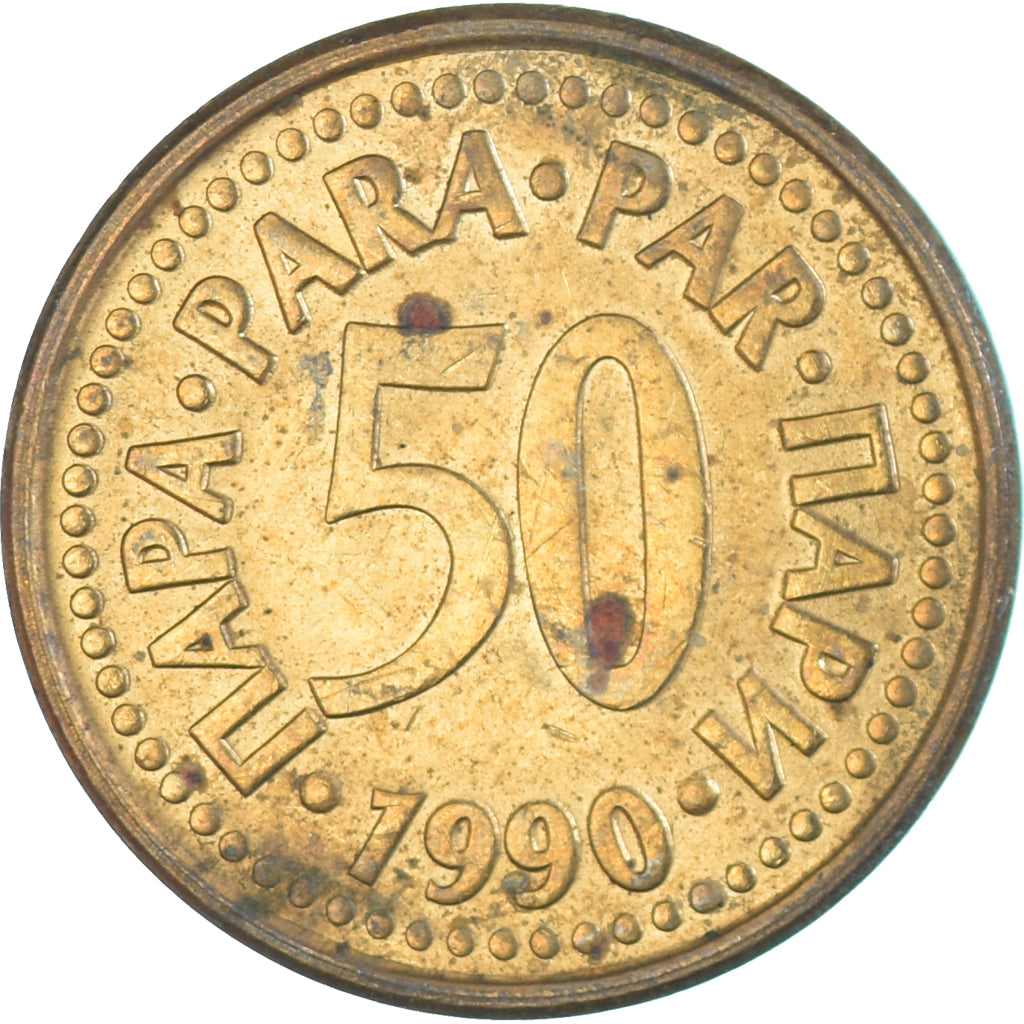 Münze, Jugoslawien, 50 Para, 1990