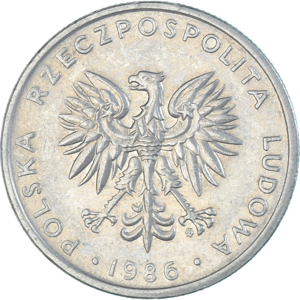 Moneda, Polonia, 20 Zlotych, 1986
