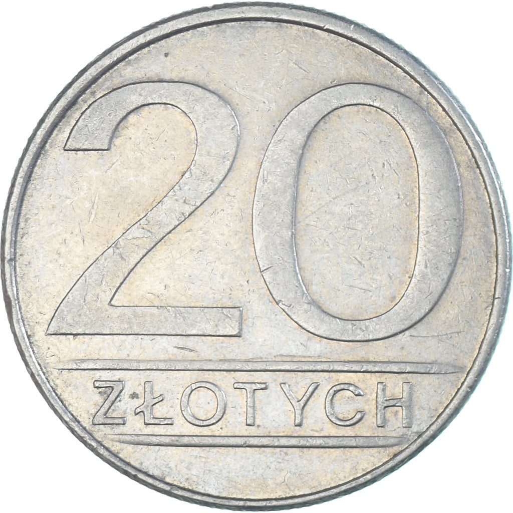 Moneda, Polonia, 20 Zlotych, 1986
