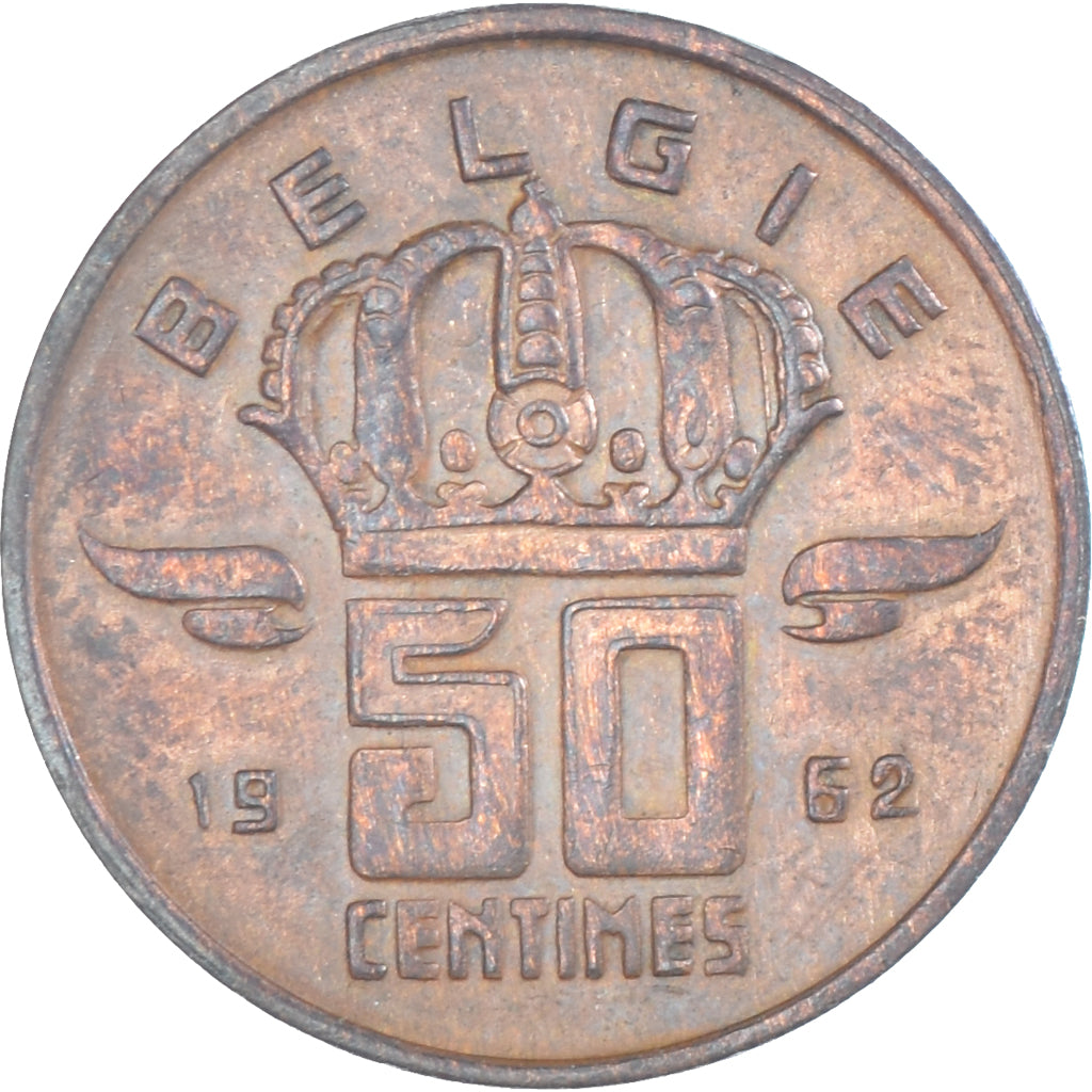 Monnaie, Belgique, 50 Centimes, 1962