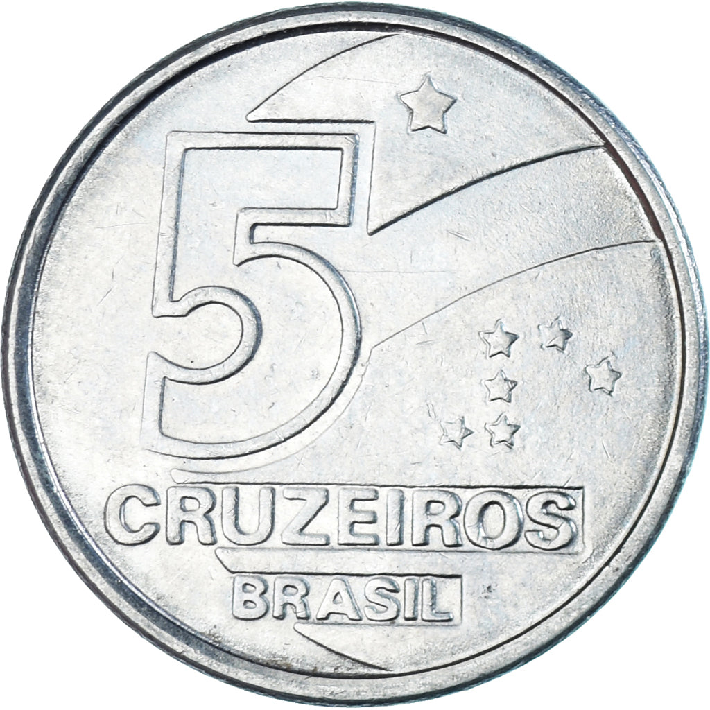 Moneta, Brazylia, 5 Cruzeiros, 1991