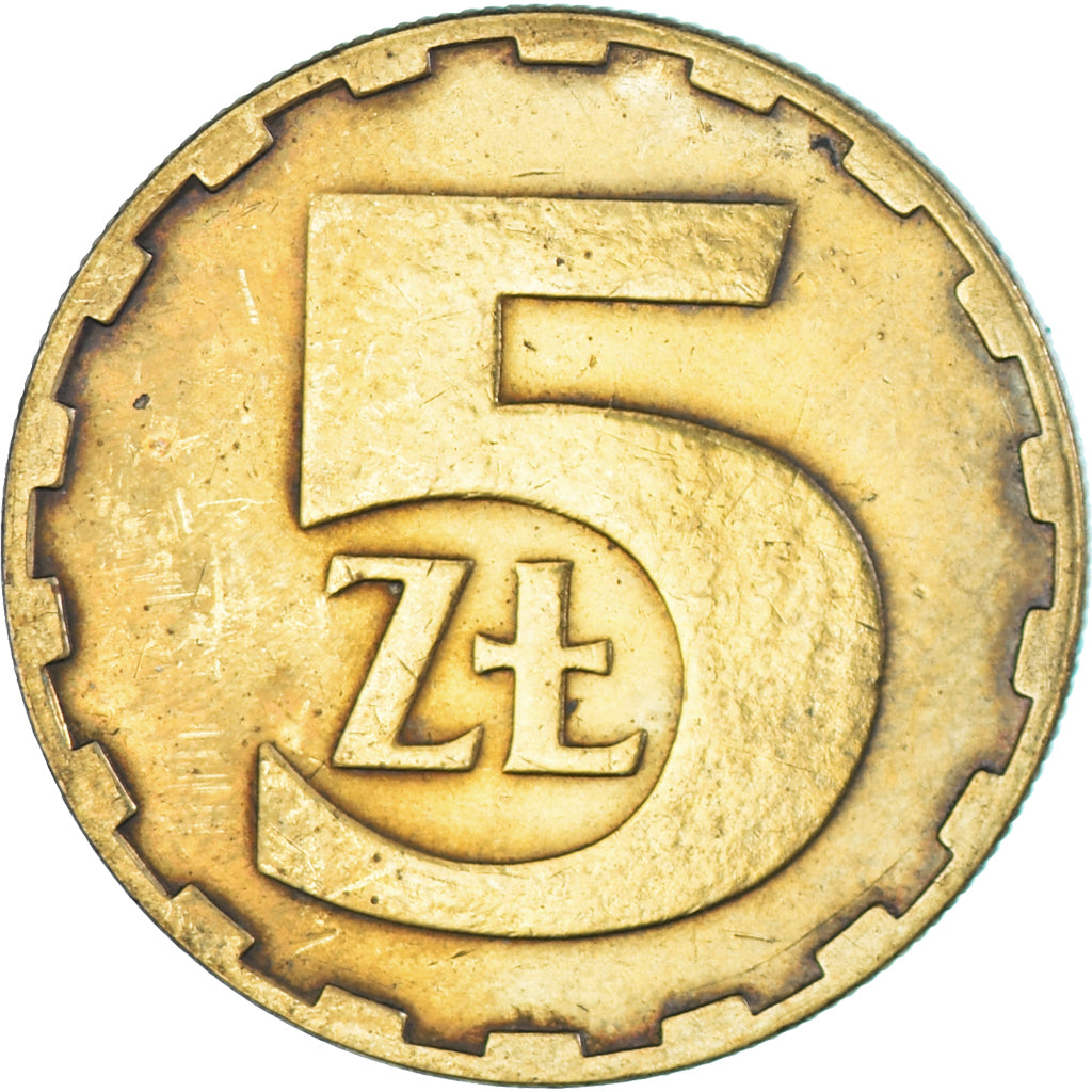 Munten, Polen, 5 Zlotych, 1987