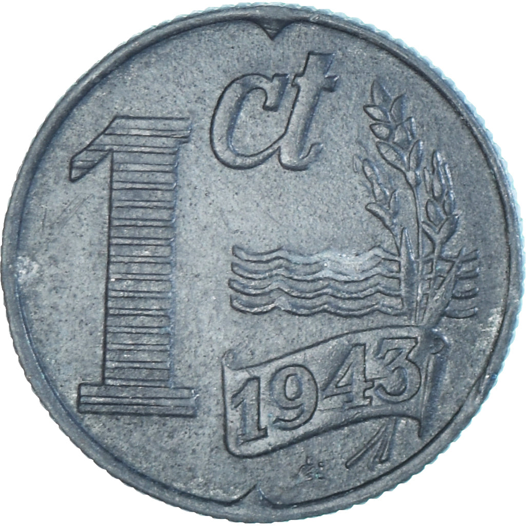 Moneda, Países Bajos, Cent, 1943