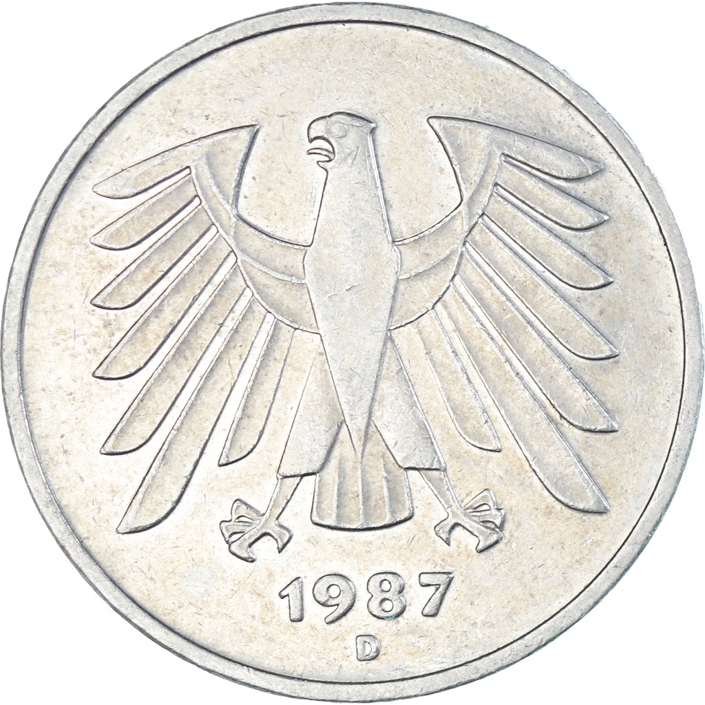 Moneta, Germania, 5 Mark, 1987