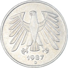 Moneta, Germania, 5 Mark, 1987