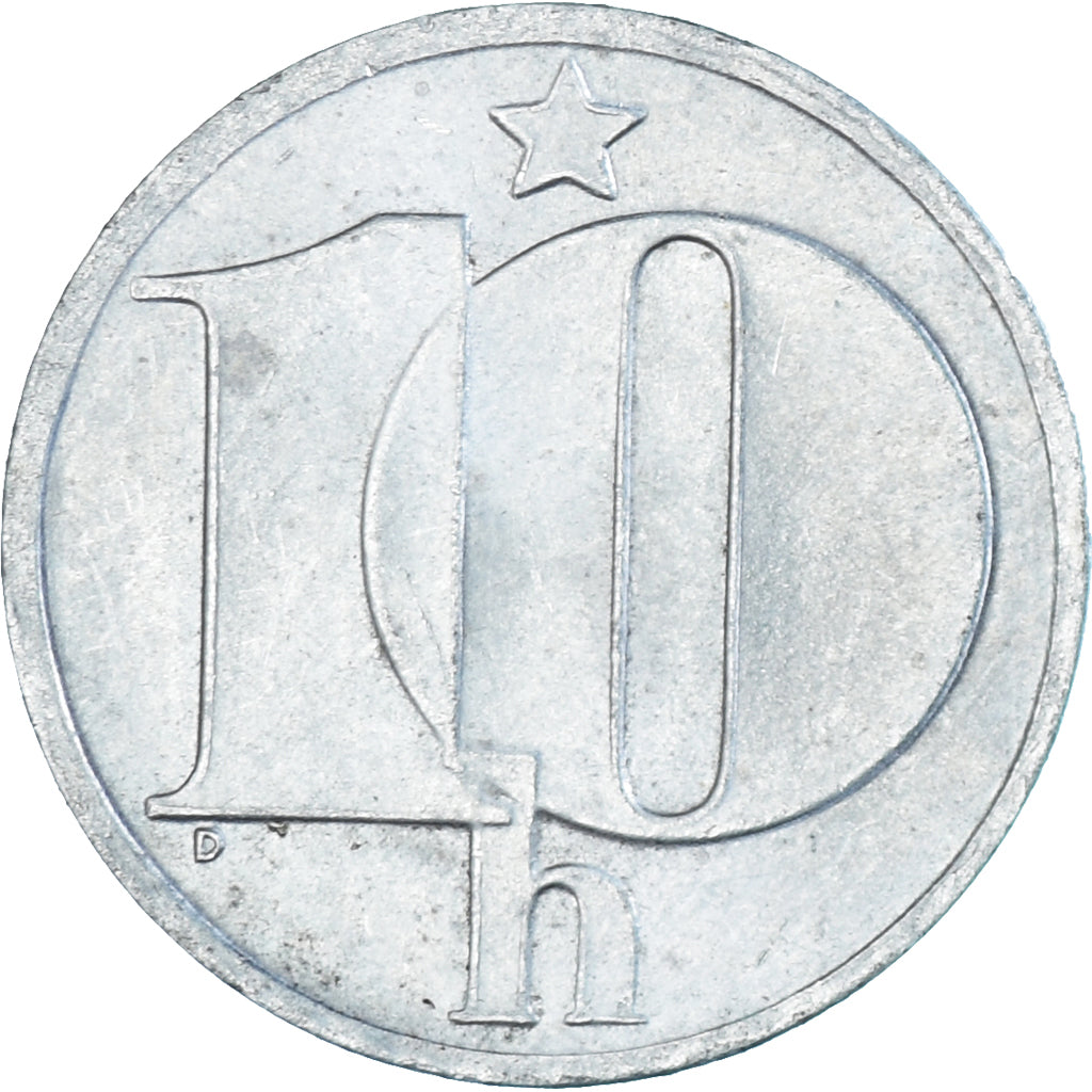 Coin, Czechoslovakia, 10 Haleru, 1989