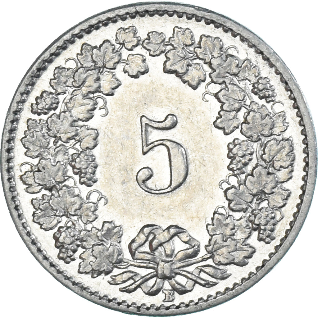 Munten, Zwitserland, 5 Rappen, 1937