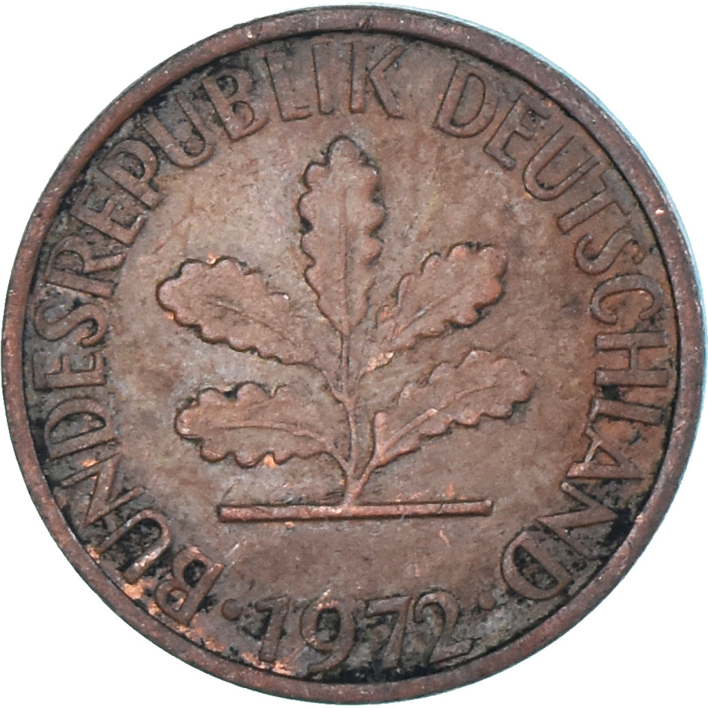Munten, Duitsland, Pfennig, 1972