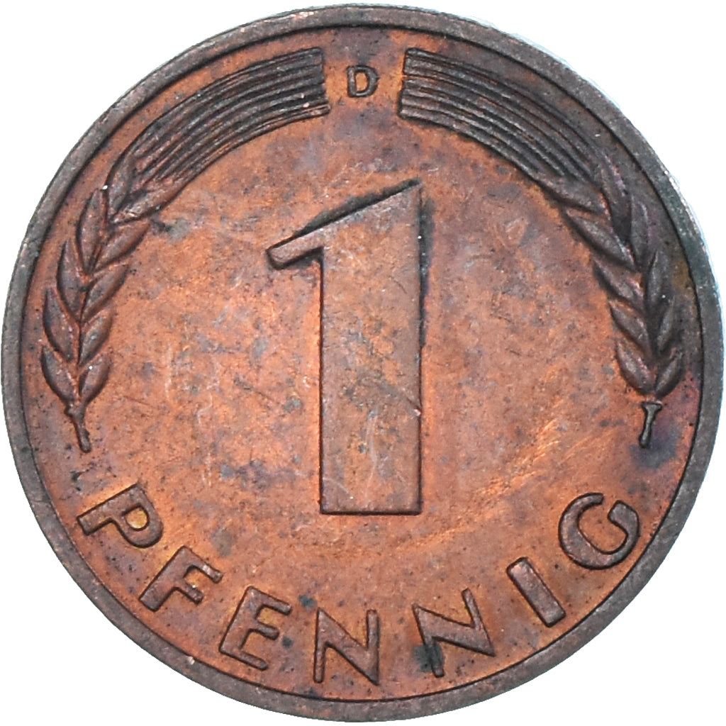 Moneta, Niemcy, Pfennig, 1968