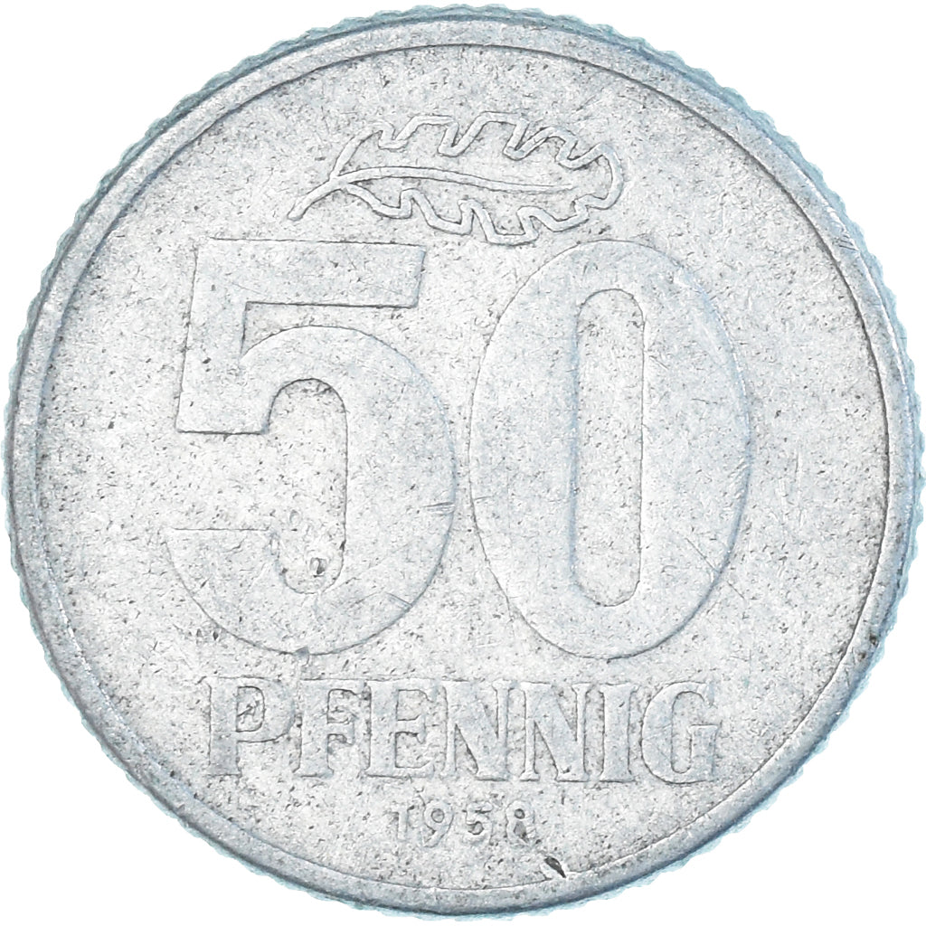 Coin, Germany - Democratic Republic, 50 Pfennig, 1958