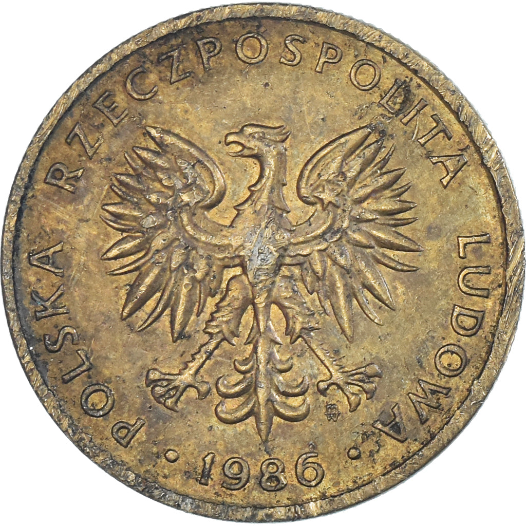 Munten, Polen, 5 Zlotych, 1986