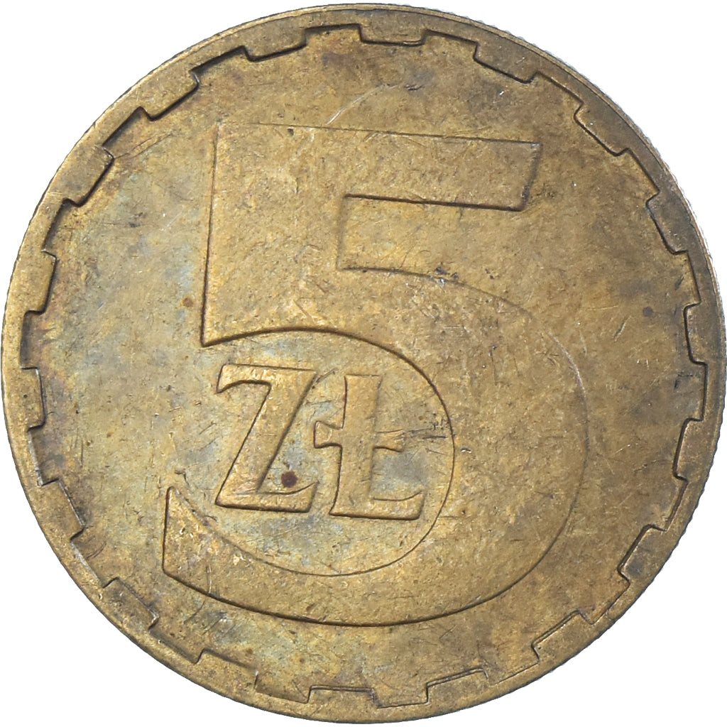 Munten, Polen, 5 Zlotych, 1986