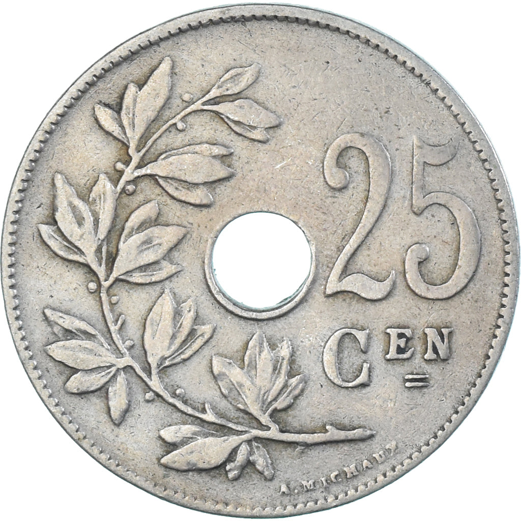Coin, Belgium, 25 Centimes, 1928