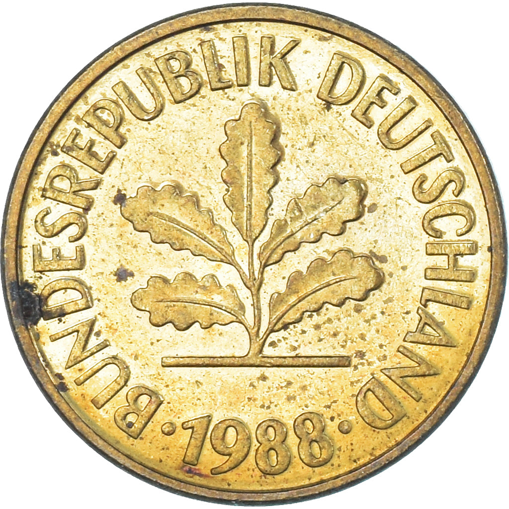 Münze, Deutschland, 5 Pfennig, 1988