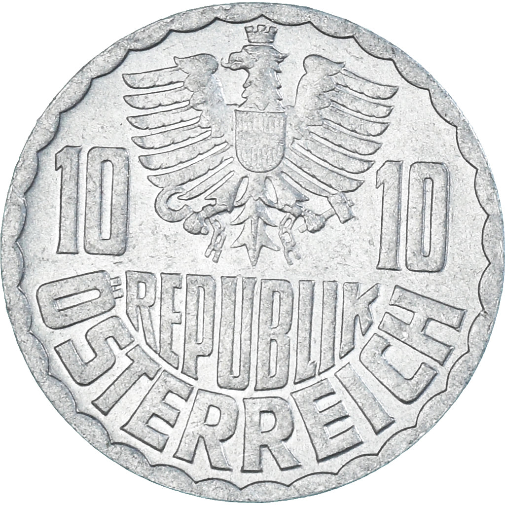 Moeda, Áustria, 10 Groschen, 1976