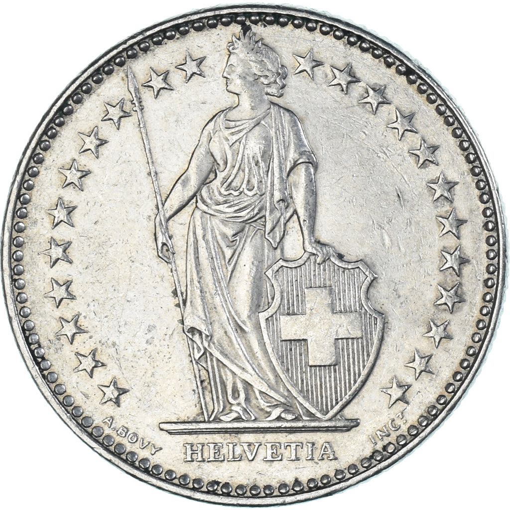 Coin, Switzerland, 2 Francs, 1985