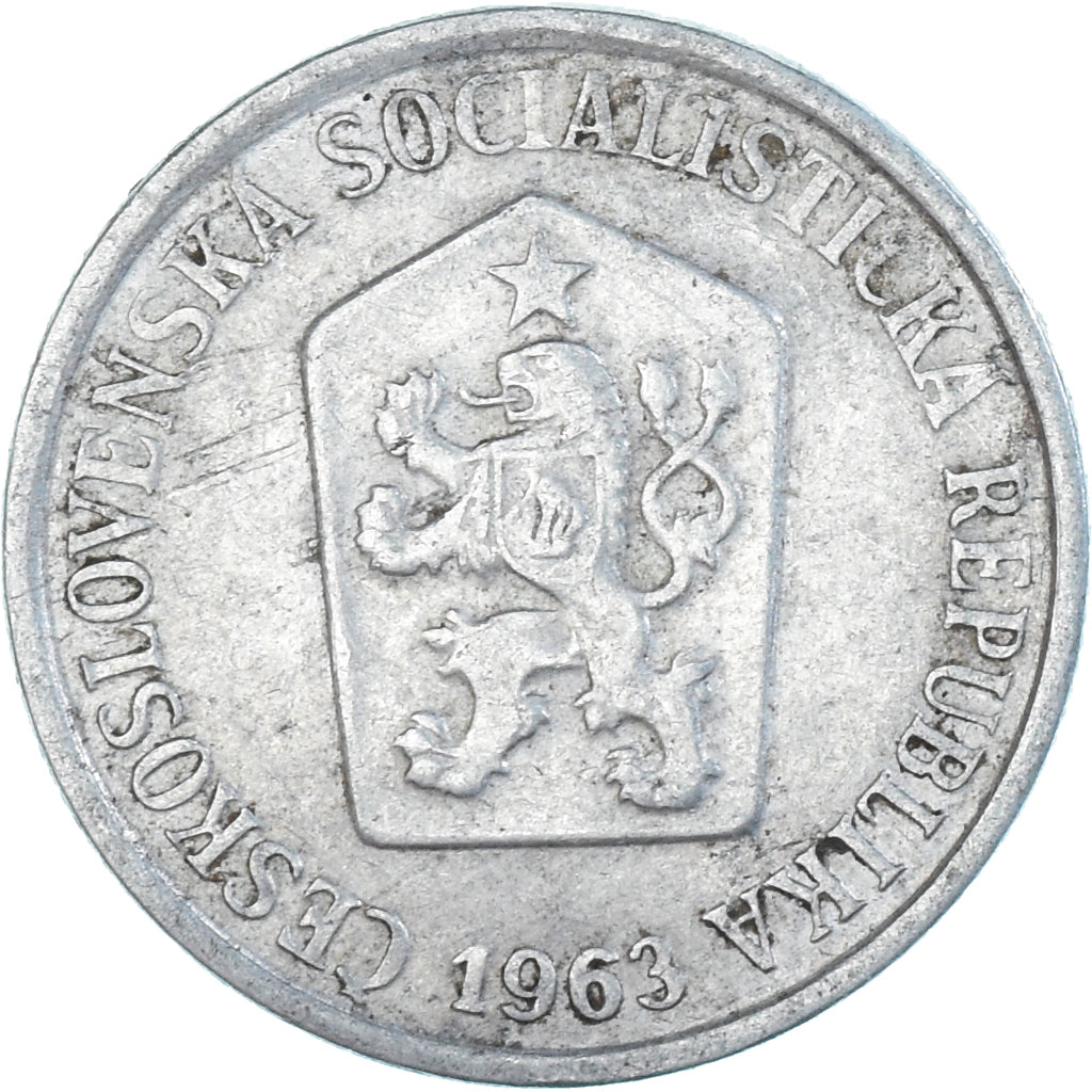 Monnaie, Tchécoslovaquie, 10 Haleru, 1963