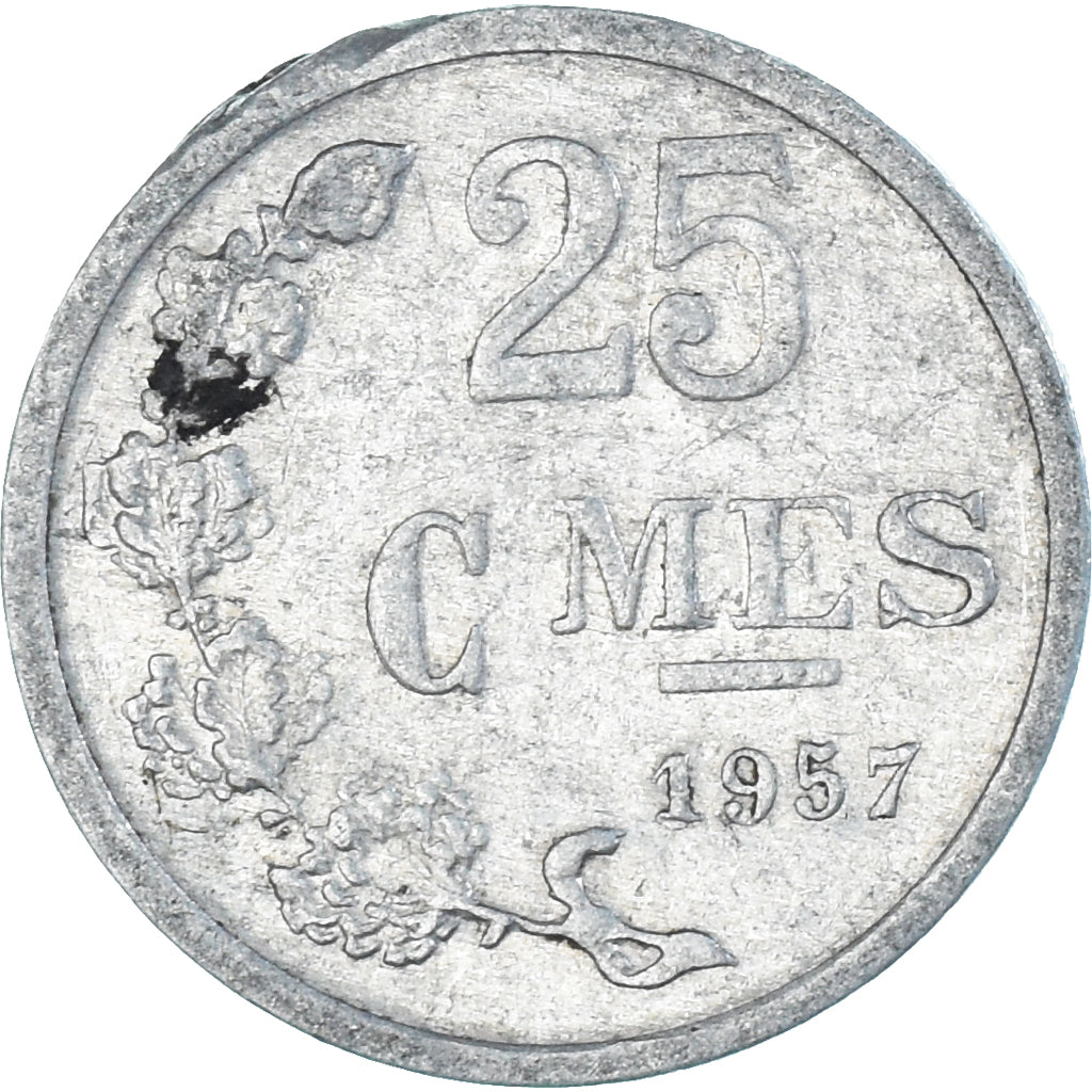 Coin, Luxembourg, 25 Centimes, 1957