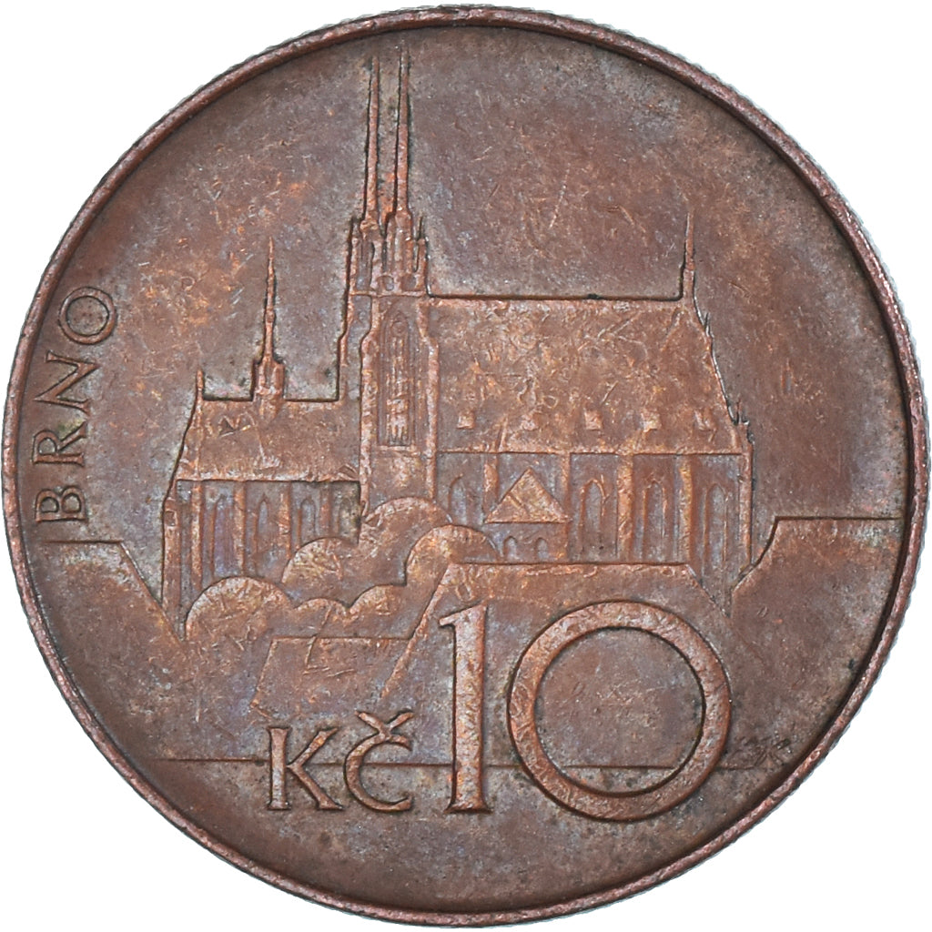 Moneda, República Checa, 10 Korun, 1993