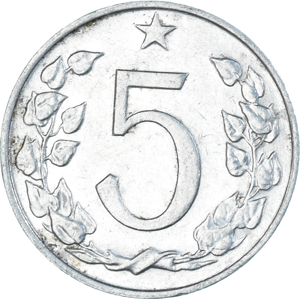 Münze, Tschechoslowakei, 5 Korun, 1966