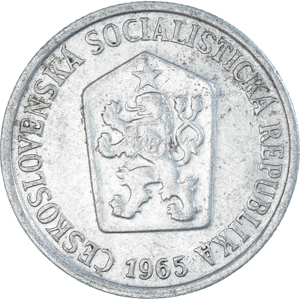 Coin, Czechoslovakia, 10 Haleru, 1965