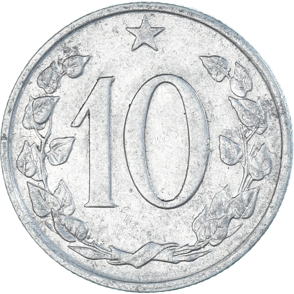 Coin, Czechoslovakia, 10 Haleru, 1965