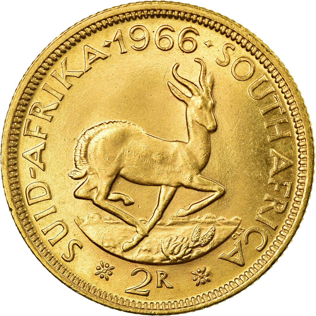 Münze, Südafrika, 2 Rand, 1966, VZ, Gold, KM:64