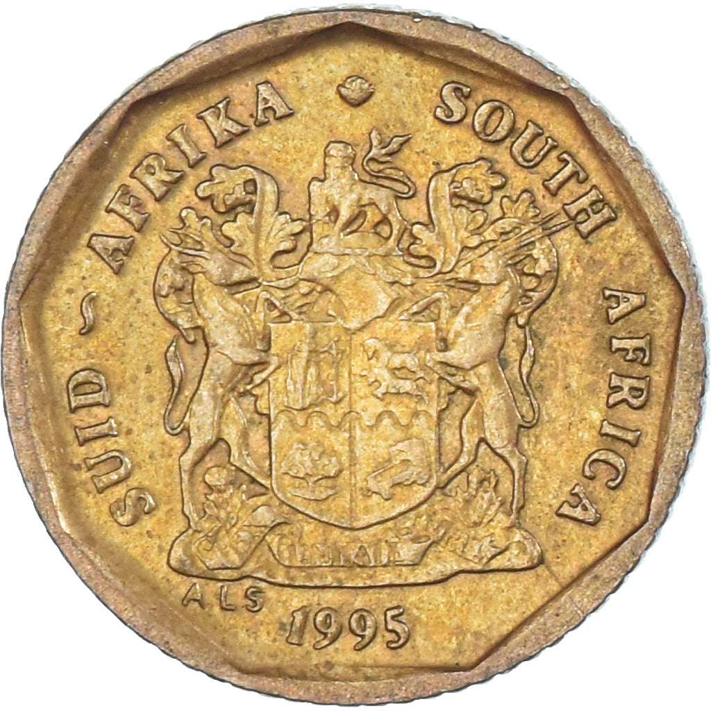 Moneta, Sudafrica, 10 Cents, 1995