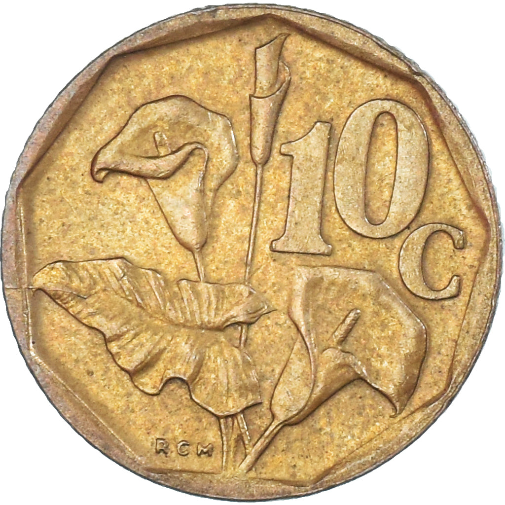 Moneta, Sudafrica, 10 Cents, 1995