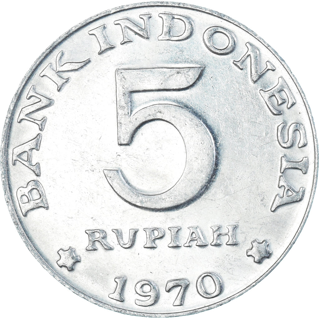 Coin, Indonesia, 5 Rupiah, 1970