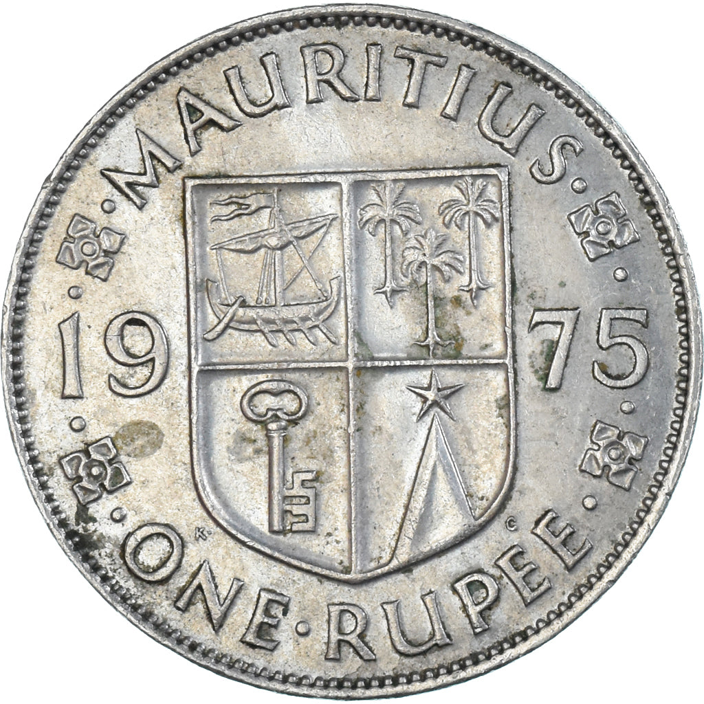 Munten, Mauritius, Rupee, 1975