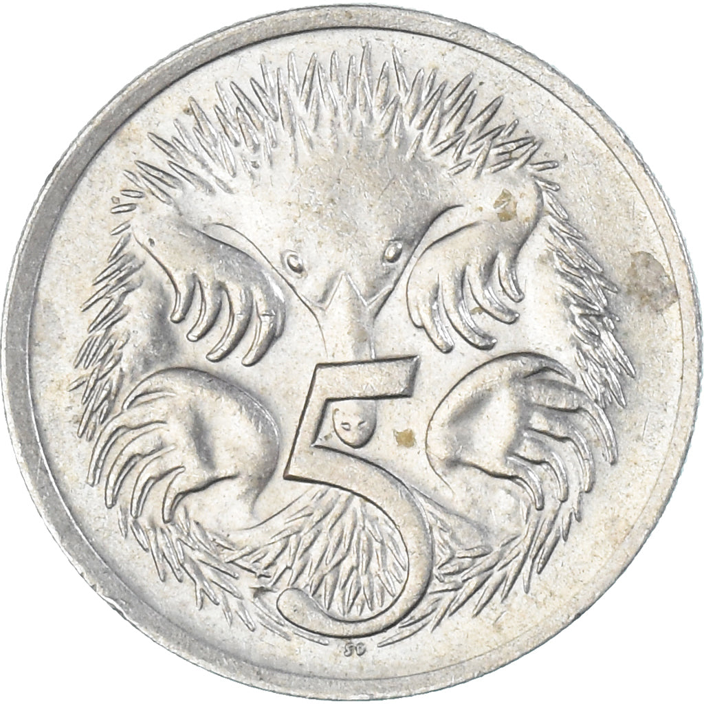Münze, Australien, 5 Cents, 1975