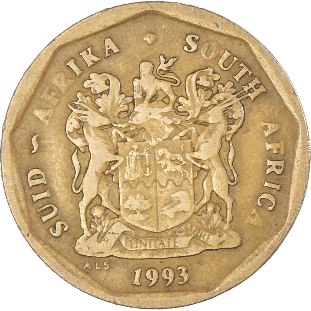 Moneta, Sudafrica, 50 Cents, 1993