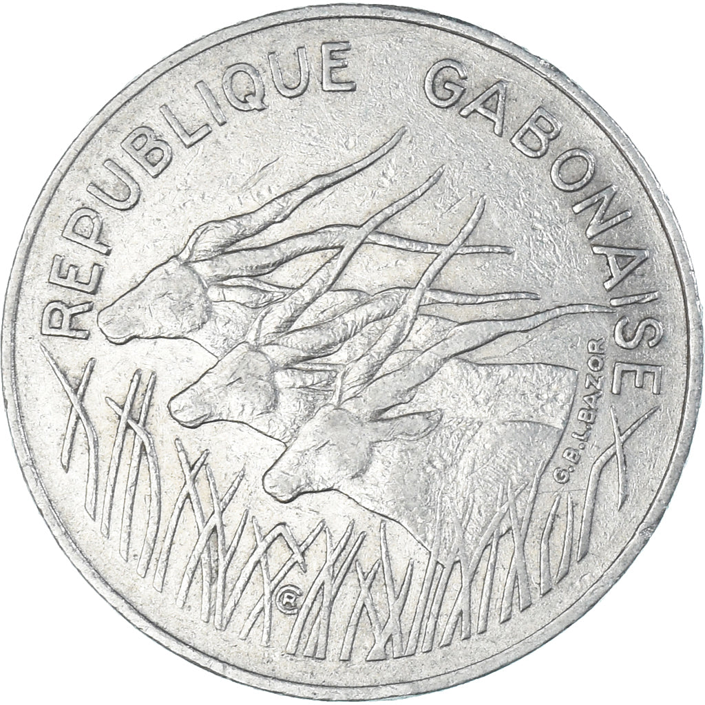 Monnaie, Gabon, 100 Francs, 1977