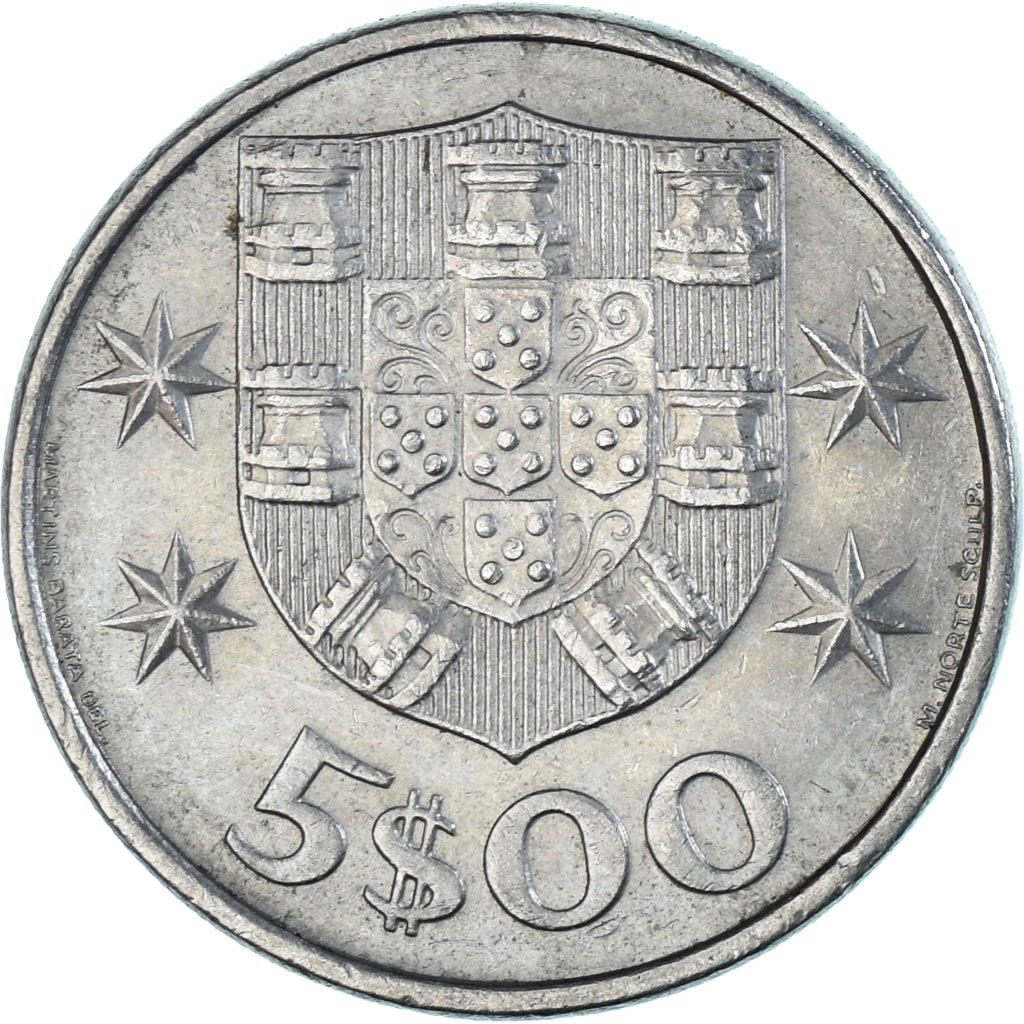 Monnaie, Portugal, 5 Escudos, 1979