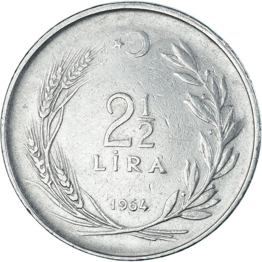 Munten, Turkije, 2-1/2 Lira, 1964
