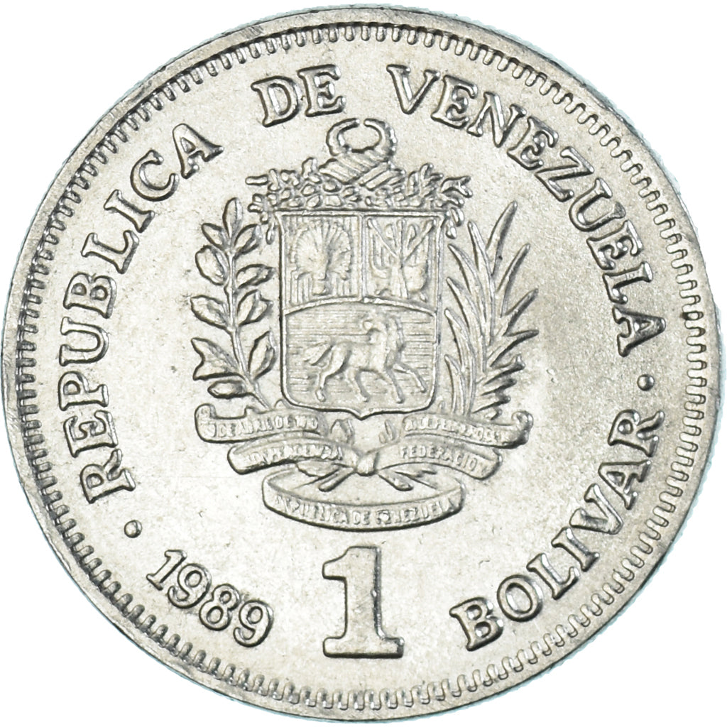 Moneta, Venezuela, Bolivar, 1989