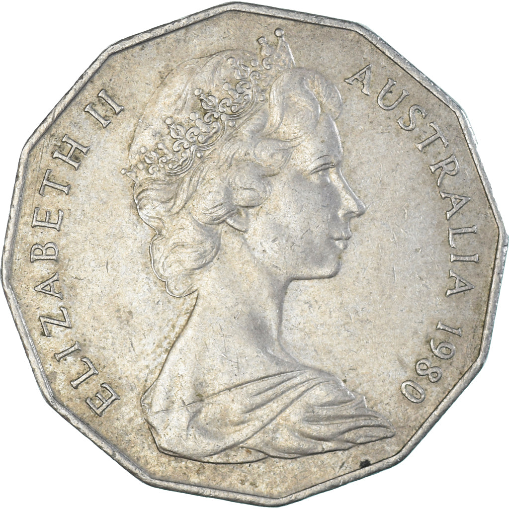 Moneta, Australia, 50 Cents, 1980