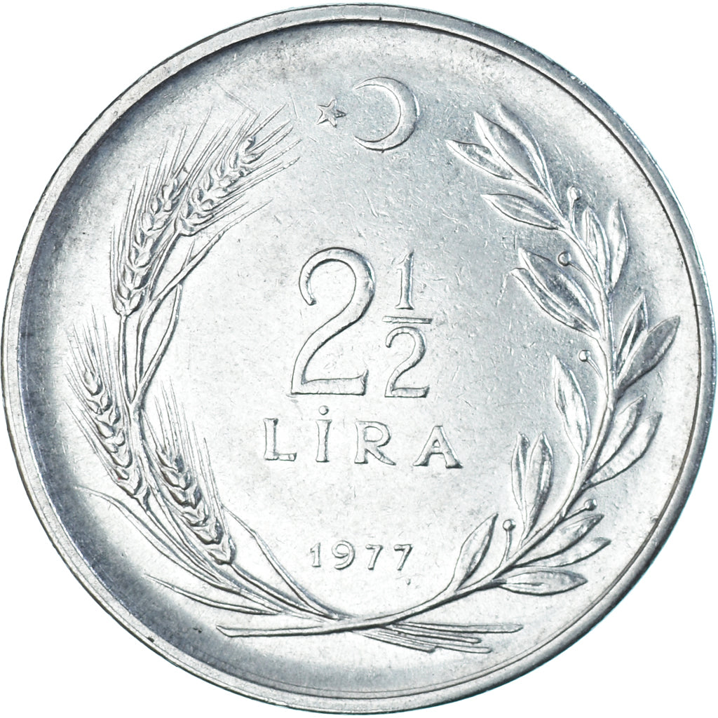 Munten, Turkije, 2-1/2 Lira, 1977