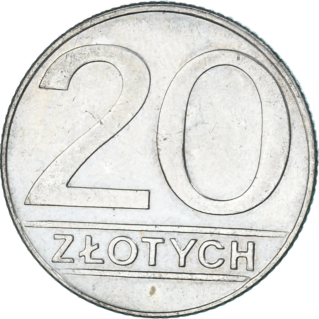 Monnaie, Pologne, 20 Zlotych, 1990