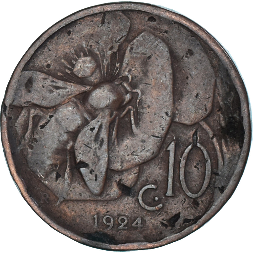 Munten, Italië, 10 Centesimi, 1924