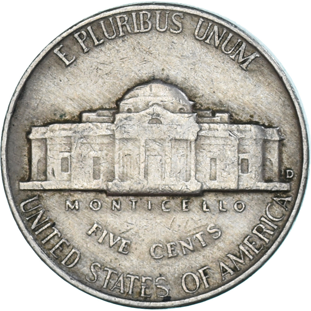 Münze, Vereinigte Staaten, 5 Cents, 1958