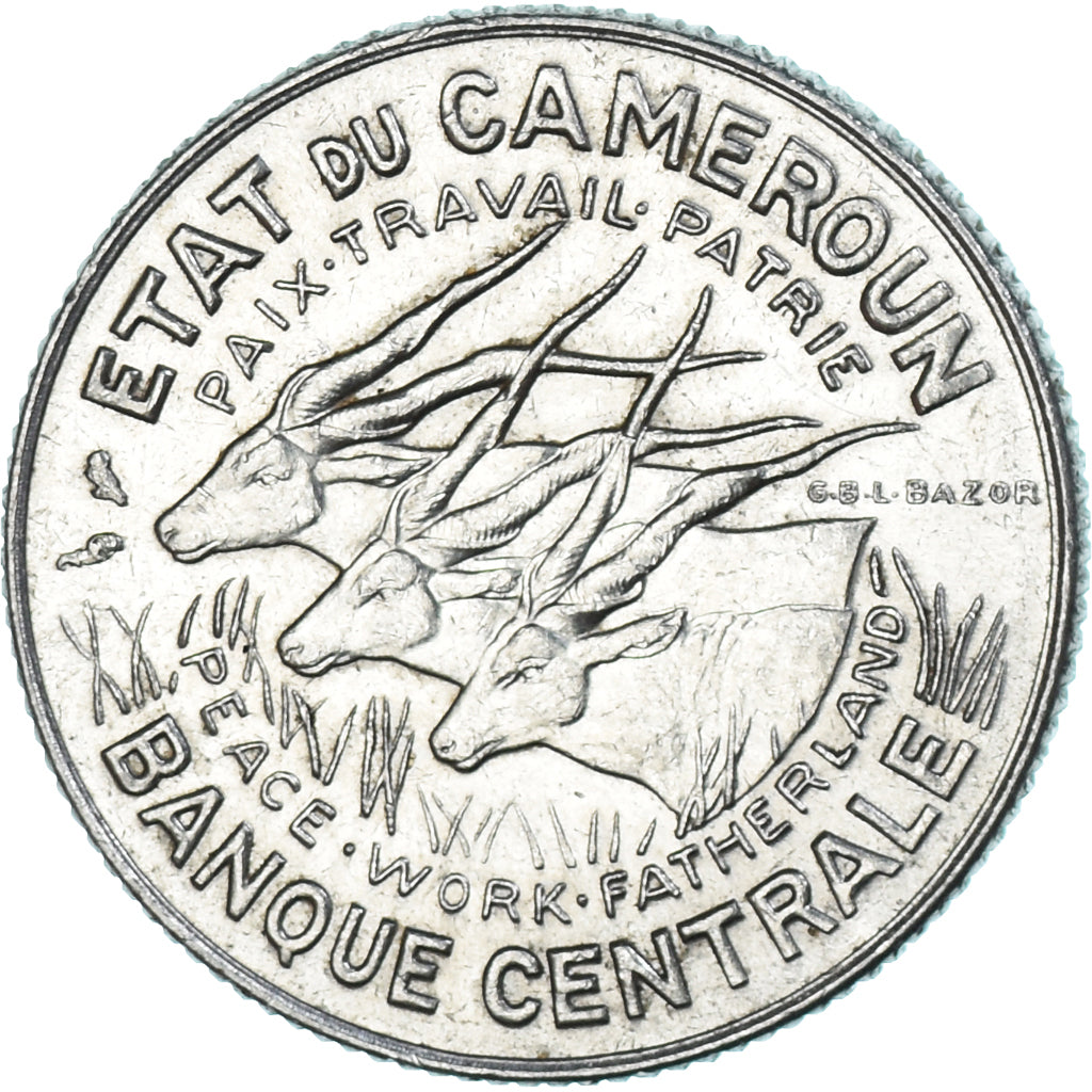 Münze, Kamerun, 100 Francs, 1968