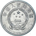 Moneda, China, 5 Fen, 1956