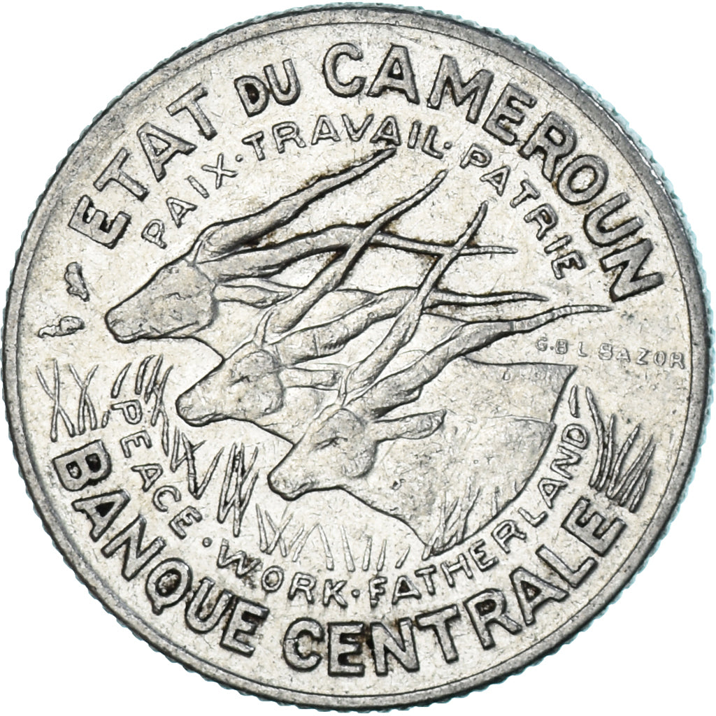 Münze, Kamerun, 100 Francs, 1966
