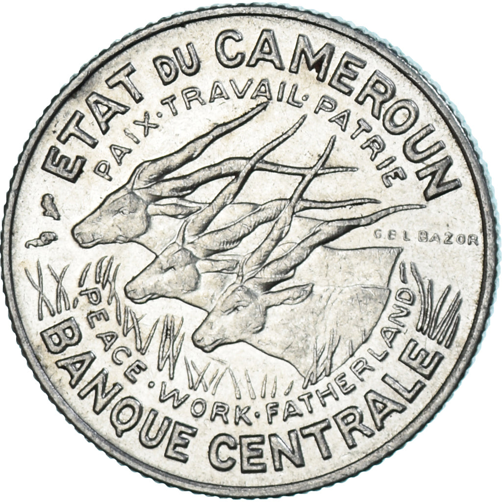 Monnaie, Cameroun, 100 Francs, 1966