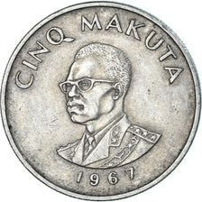 Moneda, Congo, 5 Makuta, 1967